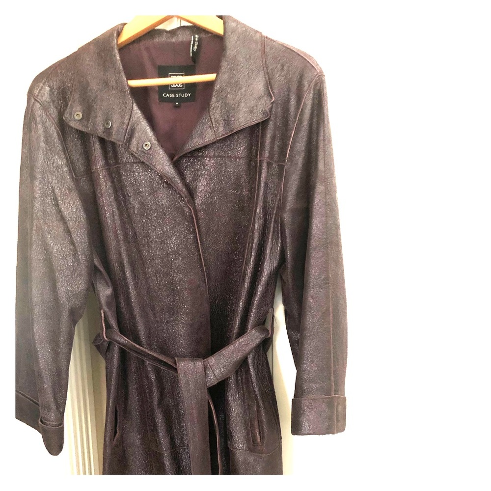 Leather coat